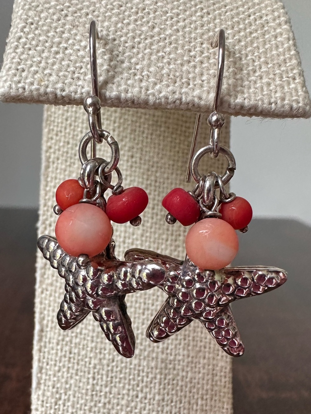 Coldwater Creek sterling silver coastal starfish earrings